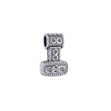 Celtic Thor's Hammer Silver Slider Pendant TP181 - Jewelry